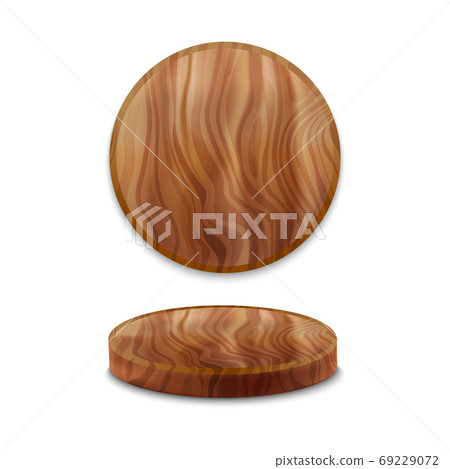 Realistic Detailed 3d Wooden Pizza Board Tablecloth Set. Vector Realistic Detailed 3d Wooden Pizza Board Tablecloth Set. Vector 69229072