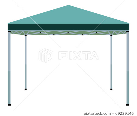 Green tent illustration Green tent illustration 69229146