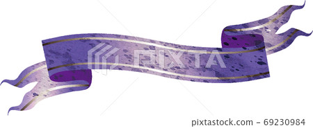 Halloween ribbon tape copy space watercolor illustration material 69230984