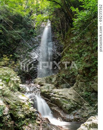 Akigawa Valley Hossawa Falls and Clear Stream Beautiful Hoszawa Falls Akigawa Valley Hossawa Falls and Clear Stream Beautiful Hoszawa Falls 69235562