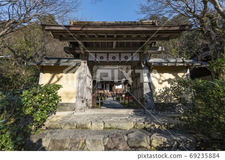 冬天的京都大原，Jakoin的山門 69235884