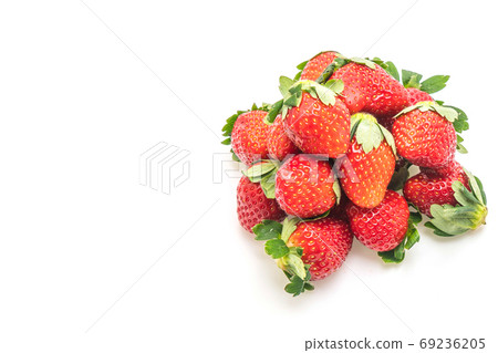 fresh strawberry on white background fresh strawberry on white background 69236205