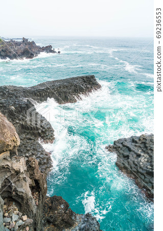 Jungmun Daepo Coast Jusangjeolli Cliff, Jeju Island Jungmun Daepo Coast Jusangjeolli Cliff, Jeju Island 69236553