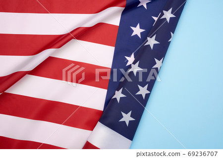national textile flag of United States of America, surface in wa 69236707