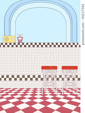 American diner style background 69237302