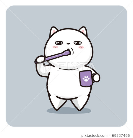 貓刷牙 69237466