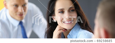 Group business people on meeeting process sit at table and listen speaeker. Group business people on meeeting process sit at table and listen speaeker. 69238685