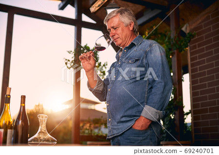 Amazing smell of the wine just front the winery 69240701