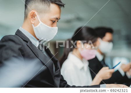 People working in new normal, after pandemic 69242321