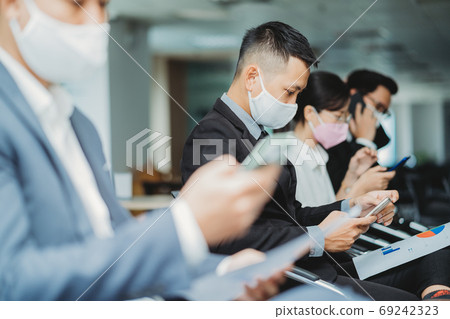 People working in new normal, after pandemic 69242323