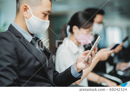 People working in new normal, after pandemic 69242324