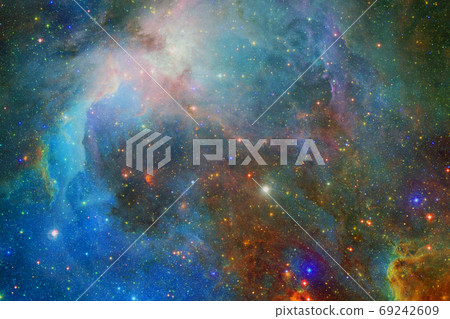 Cosmic landscape. Nebula. Elements of this image furnished by NASA 69242609