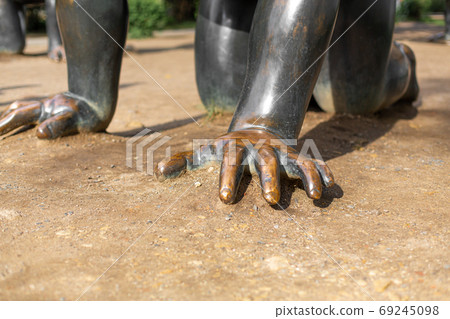 Statue The Crawling Baby, Kinky weird art in Prague 69245098