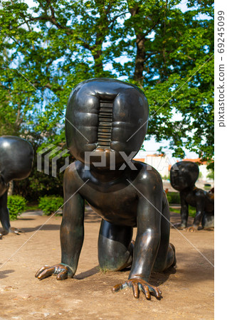 Statue The Crawling Baby, Kinky weird art in Prague Statue The Crawling Baby, Kinky weird art in Prague 69245099