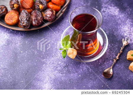Turkish tea with dried fruits Turkish tea with dried fruits 69245304