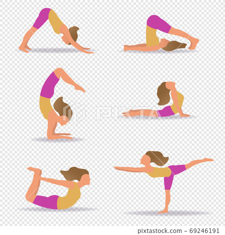 SetOfSlimSporSet Of Slim Sportive Young Woman Doin Yoga Transparent BackgroundtiveYoungWomanDoinYogaTransparentBackground_10_M_200906 69246191