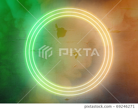 Synth wave and retro wave, vaporwave futuristic aesthetics. Glowing neon style. Wallpaper, background. 69246271