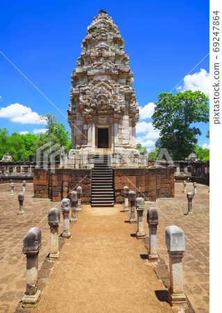 Beautiful scene of Sadok Kok Thom Historical Park. Beautiful scene of Sadok Kok Thom Historical Park. 69247864
