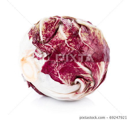 Radicchio, red salad isolated on white background Radicchio, red salad isolated on white background 69247921