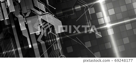 Quantum processing. Deep learning artificial intelligence. Futur Quantum processing. Deep learning artificial intelligence. Futur 69248177