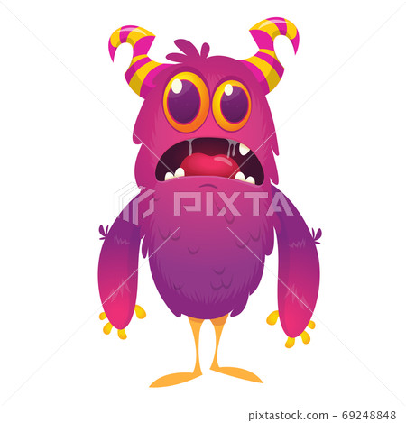 Funny cartoon monster. Vector Halloween 69248848