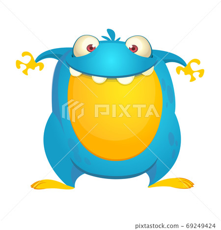 Funny cartoon monster. Vector Halloween Funny cartoon monster. Vector Halloween 69249424