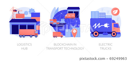 Global logistics center abstract concept vector illustrations. Global logistics center abstract concept vector illustrations. 69249963