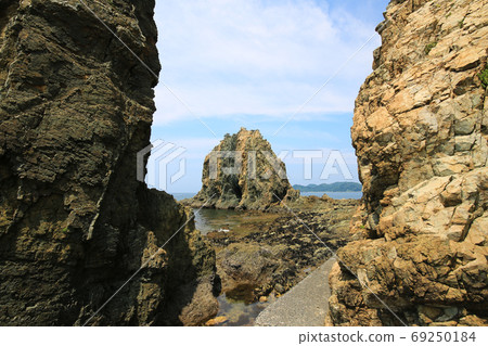 愛媛縣西予市須崎海岸的風景 69250184