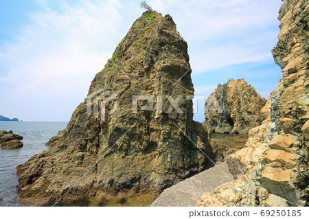 Scenery of Susaki coast in Seiyo City, Ehime Prefecture 69250185