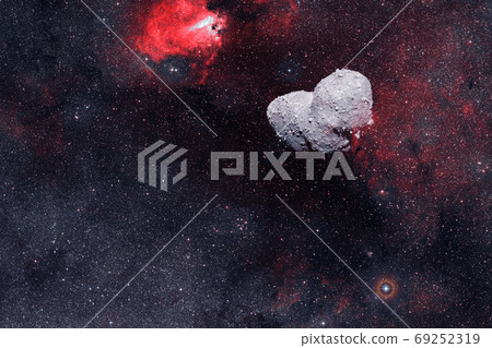 Asteroid. Science fiction cosmos. Elements of this image furnished by NASA Asteroid. Science fiction cosmos. Elements of this image furnished by NASA 69252319