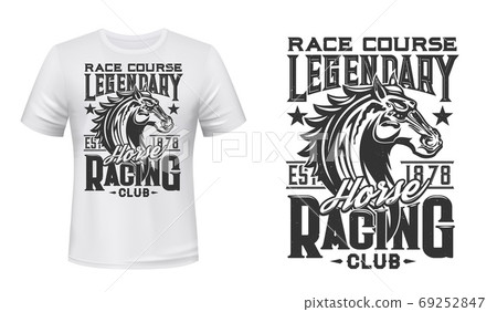 Horse racing club t-shirt vector print template Horse racing club t-shirt vector print template 69252847
