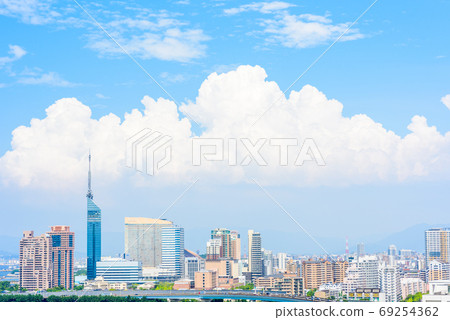 福岡塔和百戶地區的夏天形象 69254362