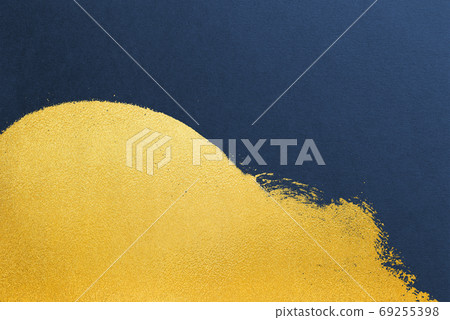 金箔和日本紙的日式褪色背景紋理 69255398