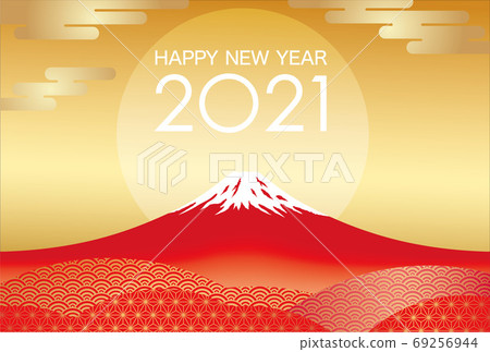 2021 New Year's card template for Mt. Fuji 2021 New Year's card template for Mt. Fuji 69256944