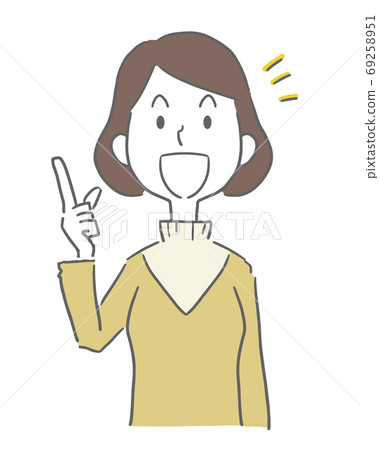 A woman thinking A woman thinking 69258951