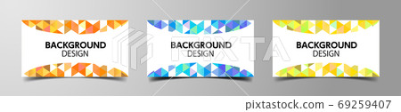 Triangle abstract background design, shape pattern design, card design template Triangle abstract background design, shape pattern design, card design template 69259407