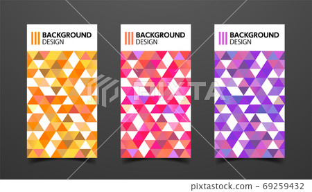 Triangle abstract background design, shape pattern design, card design template Triangle abstract background design, shape pattern design, card design template 69259432
