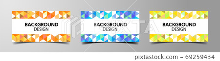 Triangle abstract background design, shape pattern design, card design template Triangle abstract background design, shape pattern design, card design template 69259434