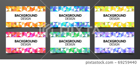 Triangle abstract background design, shape pattern design, card design template Triangle abstract background design, shape pattern design, card design template 69259440