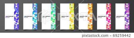Triangle abstract background design, shape pattern design, card design template Triangle abstract background design, shape pattern design, card design template 69259442