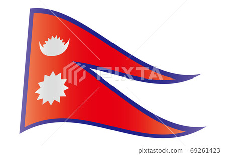 New World Flag 2:3Ver gradation waveform Nepal 69261423