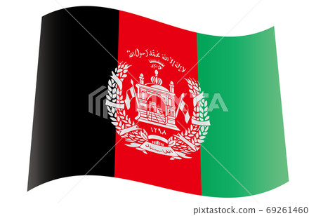 New World Flag 2:3Ver gradation waveform Afghanistan New World Flag 2:3Ver gradation waveform Afghanistan 69261460