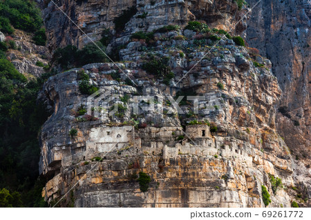 rock landscape with a couple of trees rock landscape with a couple of trees 69261772