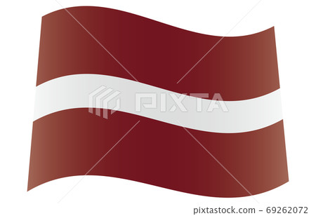 New World Flag 2:3Ver gradation waveform Latvia 69262072