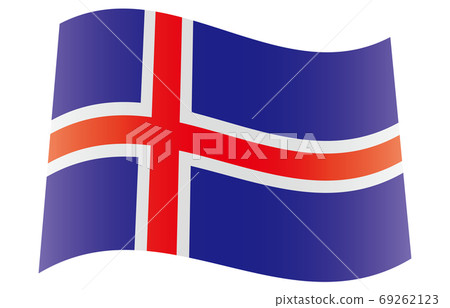 New World Flag 2:3Ver gradation waveform Iceland 69262123