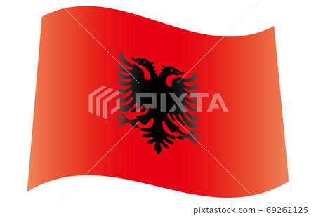 New World Flag 2:3Ver gradation waveform Albania 69262125