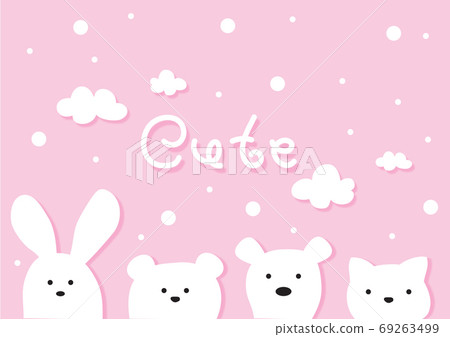 cartoon cute animals, vector illustration cartoon cute animals, vector illustration 69263499