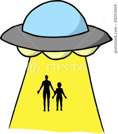 一個人被一個外星人掃走的插圖 一個人被一個外星人掃走的插圖 69263609