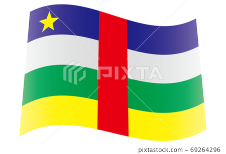 New World Flag 2:3Ver gradation waveform Central Africa 69264296