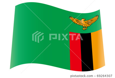 New World Flag 2:3 Ver gradation waveform Zambia 69264307